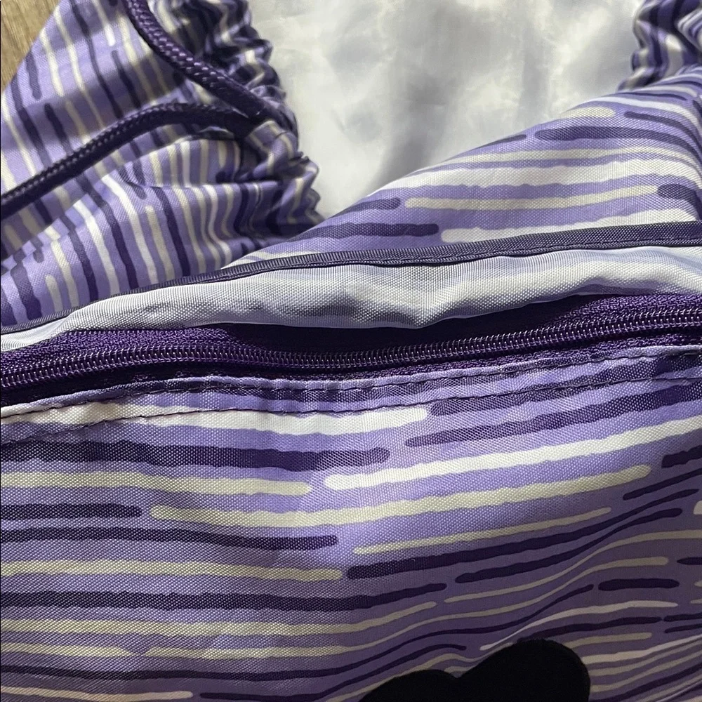 Purple Ballet Drawstring Bag